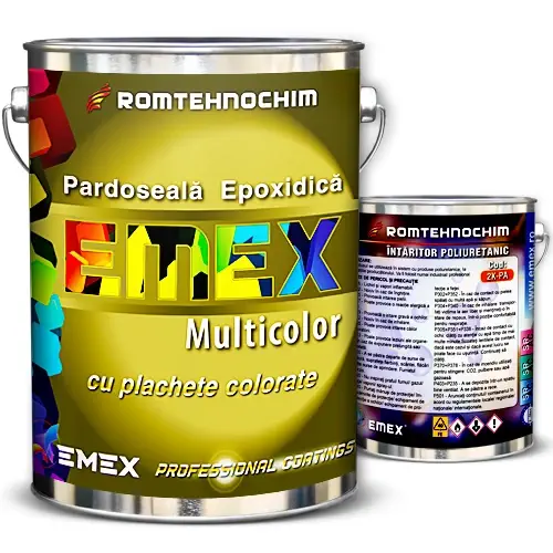 Pardoseala epoxy cu fulgi sau plachete