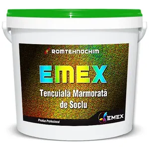 Tencuiala decorativa rezistenta de soclu
